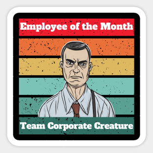 Employee of the Month - male Sticker